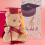 Mini Abschlussbär Blumenbär Deko Abschlussgeschenk 6