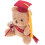 Mini Abschlussbär Blumenbär Deko Abschlussgeschenk 7