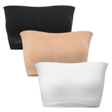 3 Bustier-Bh Nahtlose Bralette Trägerlose Tubetops