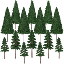 16 Unidades Árboles Artificiales Plantas Realistas Para Paisaje DIY
