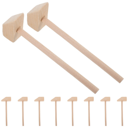 20 Unidades Mini De Madera Para Bloques De Construcción