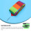 2St Kite Tail Flachband Bunter Streamer Regenbogen Deko 11