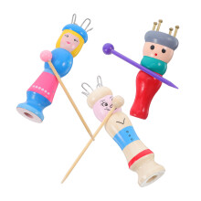 3Stk Holz Puppen Strickset Für Kinder – DIY Bastelstricker Webspule
