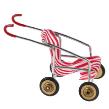 2 Unidades Carrito Bebé Miniatura Juguete Muñecas Decoración Plástico