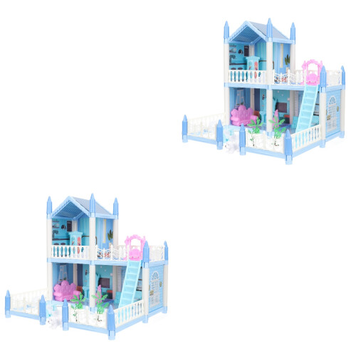 2 Juegos De De Casa Villa, Kit Miniatura 2