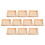 10Stk Holz Puzzleteile Unlackiert 3D Puzzle Tablett Organizer 1