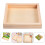 10Stk Holz Puzzleteile Unlackiert 3D Puzzle Tablett Organizer 6