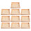10Stk Holz Puzzleteile Unlackiert 3D Puzzle Tablett Organizer 7