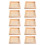 10Stk Holz Puzzleteile Unlackiert 3D Puzzle Tablett Organizer 10