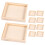 10Stk Holz Puzzleteile Unlackiert 3D Puzzle Tablett Organizer 5