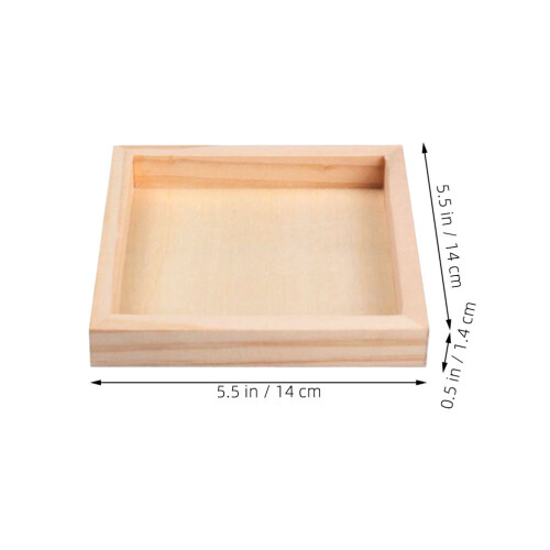 10Stk Holz Puzzleteile Unlackiert 3D Puzzle Tablett Organizer 1