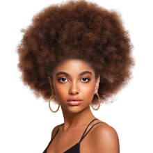 Afro Peluca Corta Sintética Resistente Para Mujeres