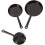 9Stk Dekorative Mini Pfannen Alloy Deko Schwarz 1