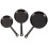 9Stk Dekorative Mini Pfannen Alloy Deko Schwarz 3