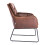 Living And Home Brown Leather Leisure Armchair 4