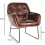 Living And Home Brown Leather Leisure Armchair 6