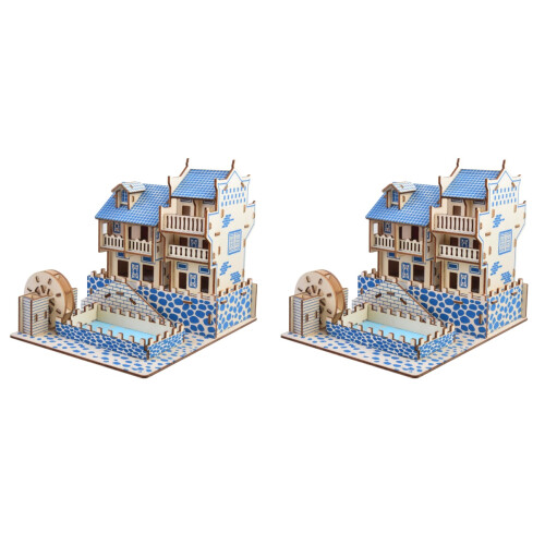 2 Unidades De Madera 3D 1