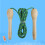 2 Unidades Soga Para Niños Mango De Madera Ejercicio 6