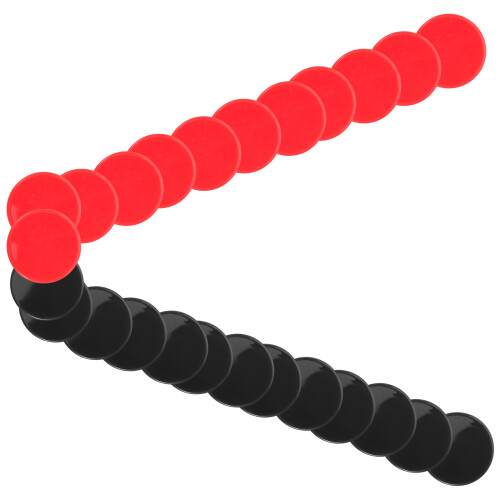 400 Jetons Plastique 19 Mm Blancs Pour Soirée Classe 2