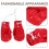4 Pièces Mini De Boxe Pour Rétroviseur Décoration Noël 7