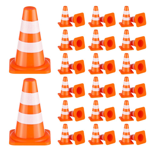 40 Pièces Mini Jeu De Panneaux Et Cônes De Routière