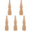 5 Pièces Figure En Bois Pour Jeu Et Décoration 4