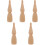 5 Pièces Figure En Bois Pour Jeu Et Décoration 5