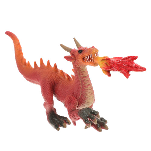 2 Pièces Statue De Dragon De Bureau En Feu Figurine Sculpture