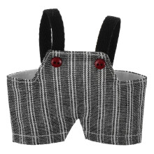 5Pcs Striped Overalls For 10-15Cm Plush Dolls - Bear Clothing Set