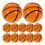 12 Pièces Squeeze Ball Basket-Ball Élastique Anti-Stress 10