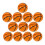 12 Pièces Squeeze Ball Basket-Ball Élastique Anti-Stress 5
