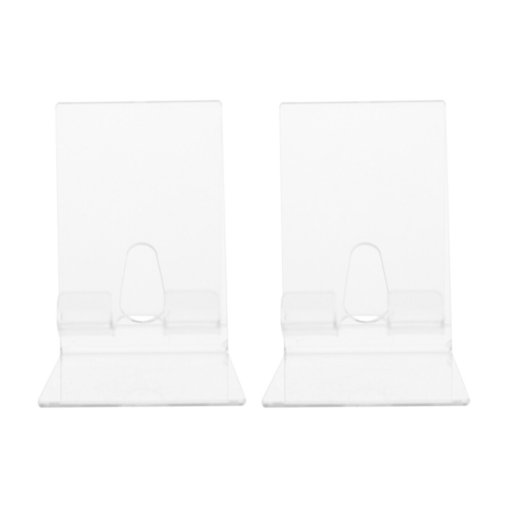 2Pcs Acrylic Mobile Phone Display Holder Stand Retail Show Rack 3560796621867