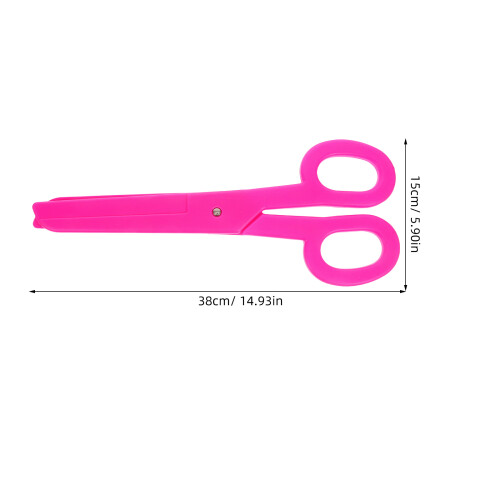 2Pcs Oversized Clown Scissors Prop For Halloween Circus Party Decor 2