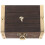 One Set Vintage Keyed Treasure Chest Small Pirate Storage Box 2