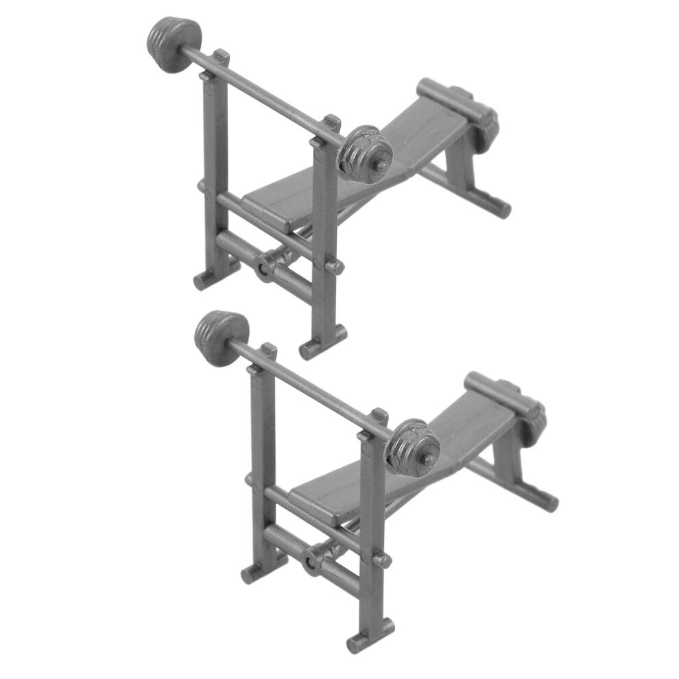 Photos - Doll Accessories 10 Pcs Mini Fitness Equipment Model Barbell Weight Bench