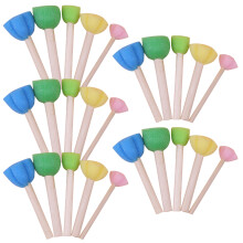 25Pcs Kids Sponge Brush For Painting And Graffiti