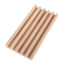 2Pcs Wooden Domino Rack Tray in Khaki for Board Games and Card Holders