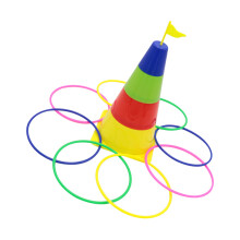 One Set Ring Toss Game Toy For Kids Plastic Throwing Plaything