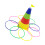 One Set Ring Toss Game Toy For Kids Plastic Throwing Plaything 1