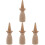 4 Pièces Figure En Bois À Jouet Déco Table Sable 4