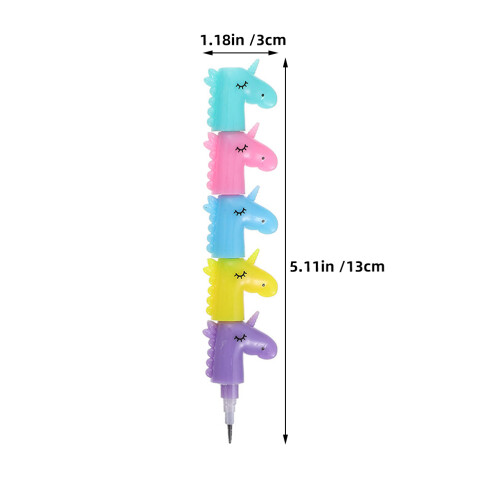 10Pcs Animal Stackable Plastic Pencils For Kids No Sharpening 1
