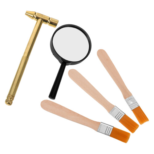5 Sets Archaeology Dig Kit For Kids With Tools And Magnifier 2