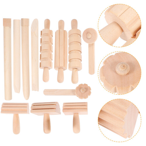 48 Pcs Pottery Wheel Clay Tools For Kids Polymer Clay Roller 2