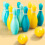1 Set Plastic Bowling Balls And Pins Interactive Plaything 4