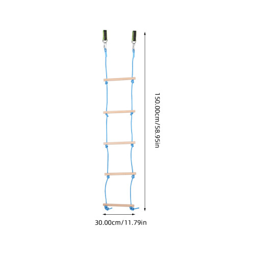 Trampoline Ladder Beech Wood Five-Step Design 1 Set 1
