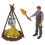 1 Set Static Picnic Landscape Mini Figurines Human Models Adornment 9
