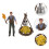 1 Set Static Picnic Landscape Mini Figurines Human Models Adornment 7