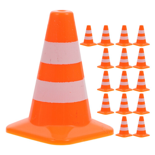 16pcs Traffic Cone Safety Cone Pp Small 1