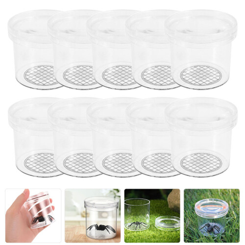 16Pcs Plastic Insect Observe Boxes Portable Bug Cages For Kids 2