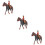 3 Sets Decorative Cowboy Desktop Horse Model Imitation Decor 10